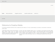 Tablet Screenshot of creativemgroup.com